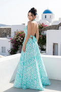 The Open-Back Patterned Halter